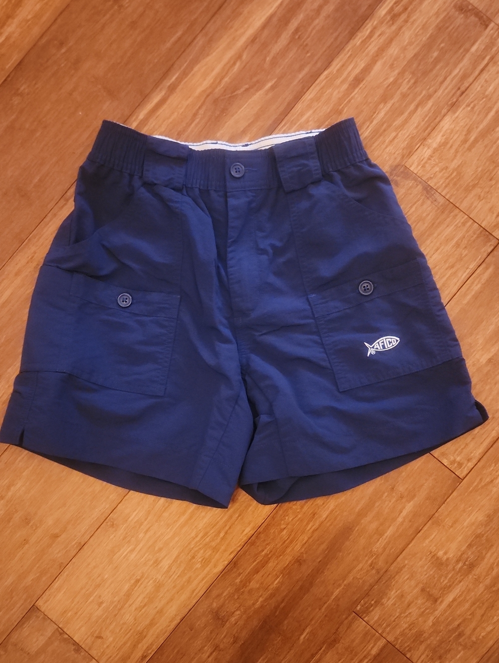 AFTCO Boys Deep Blue Cargo Shorts Size 26